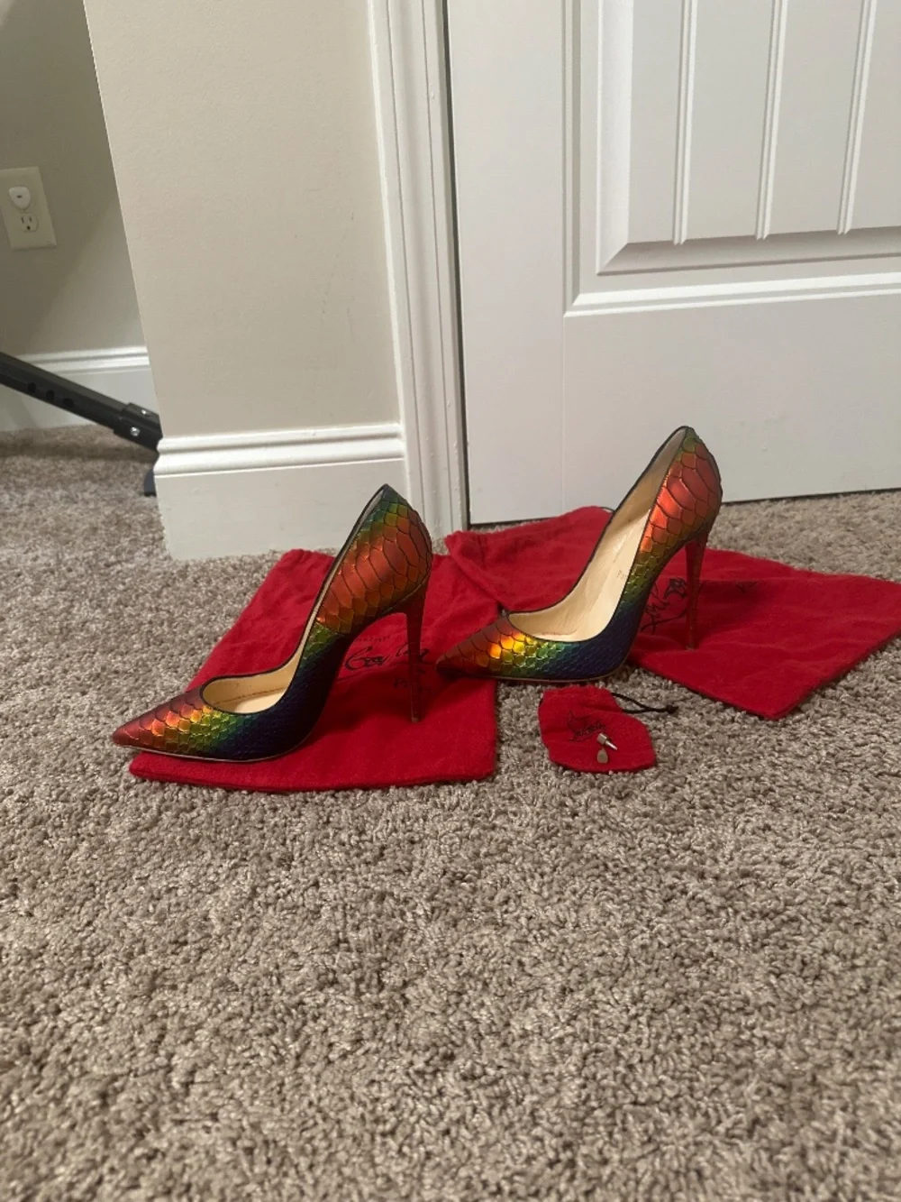 RARE NEW Christian Louboutin Python 